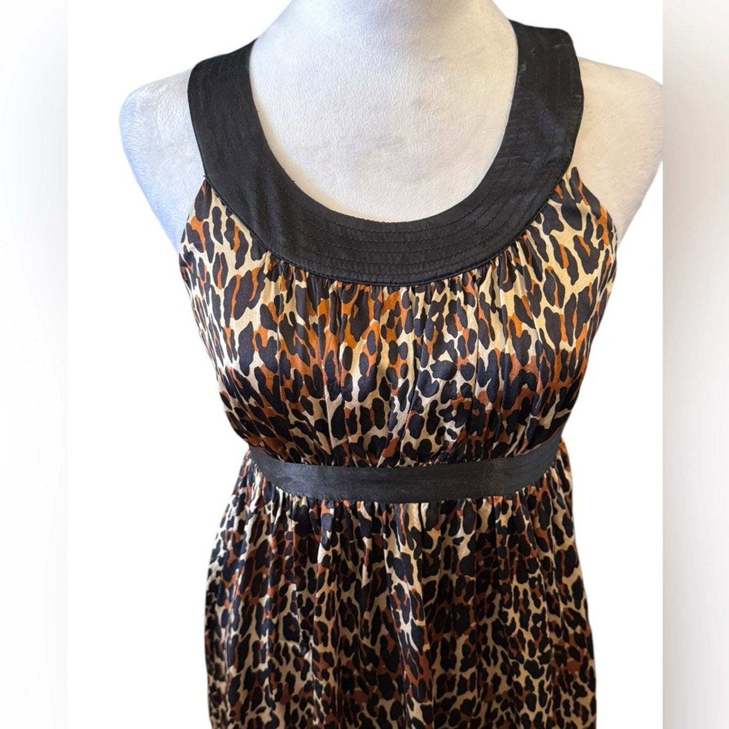 Betsey Johnson Y2K Era Silk leopard dress Size 4
