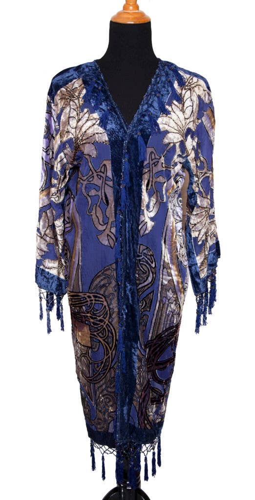 1818 - Lady Face, Zodiac,  Jacket Beaded: BLK
