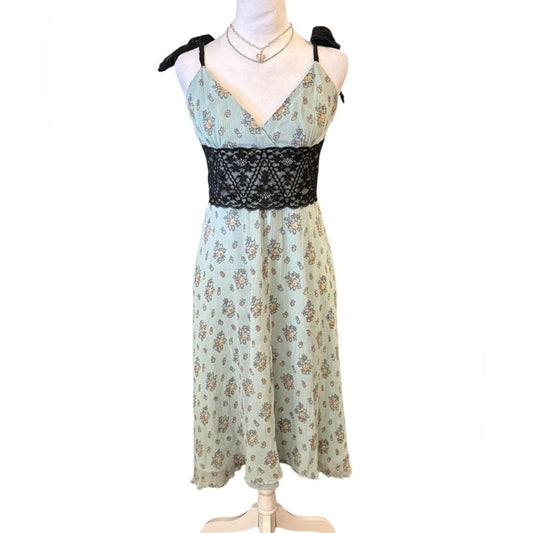 Betsey Johnson Silk Y2K era Black Label Dress Size 8