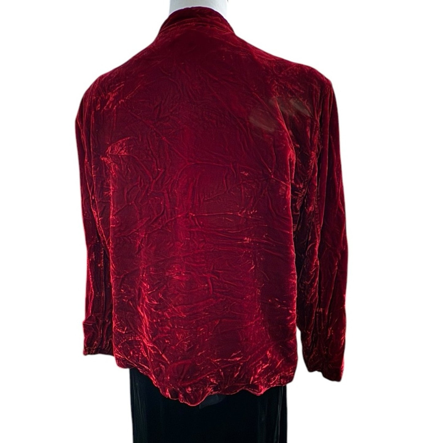 Chicos Vintage crushed Velvet Jacket with sequins