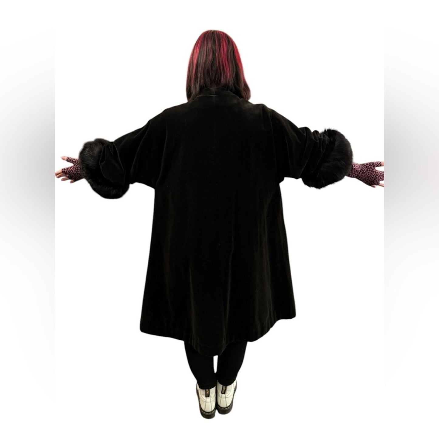 Vintage Velvet Swing Coat