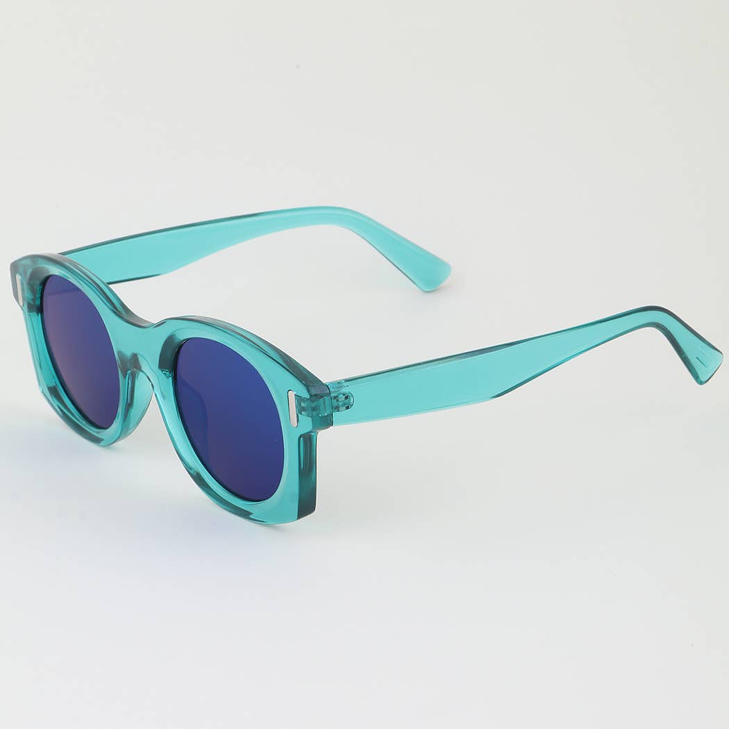 Bright Retro Round Sunglasses: MIX