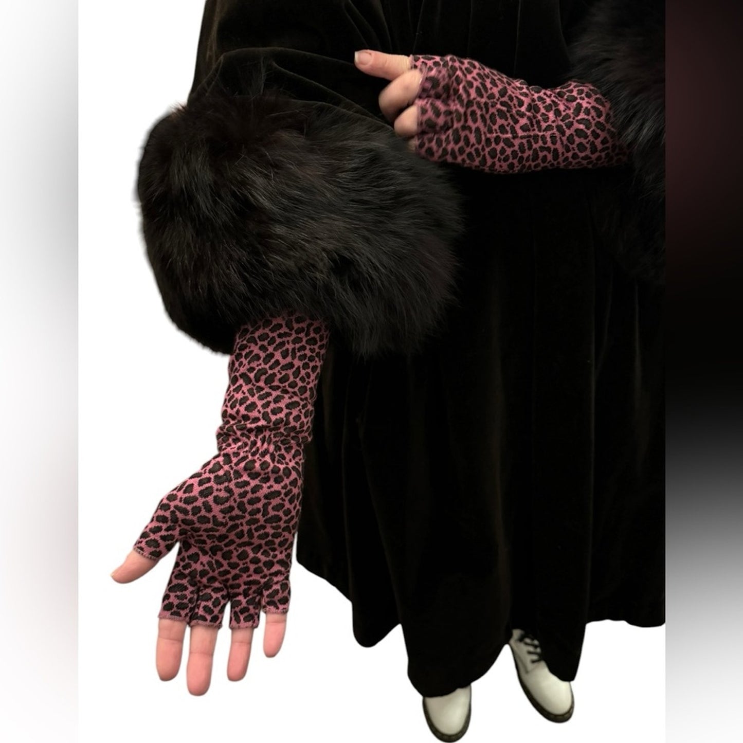 Vintage Velvet Swing Coat