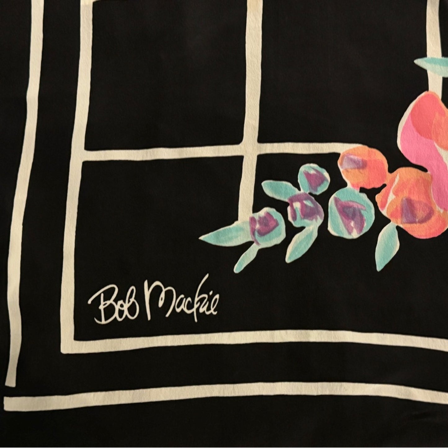Bob Mackie Vintage Silk Scarf