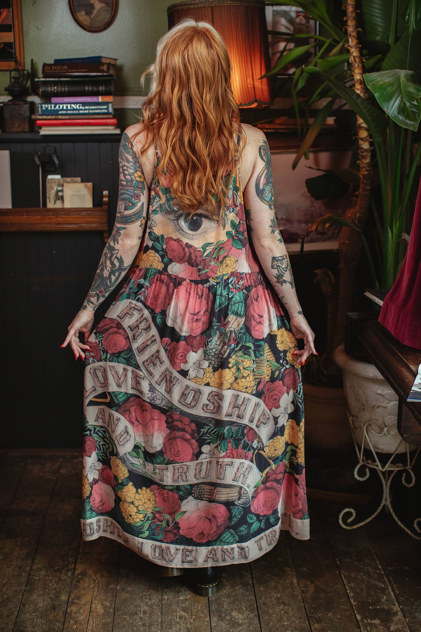 Friendship Love & Truth Bohéme Bamboo Slip Dress: S/M (fits approx. size 6-10)