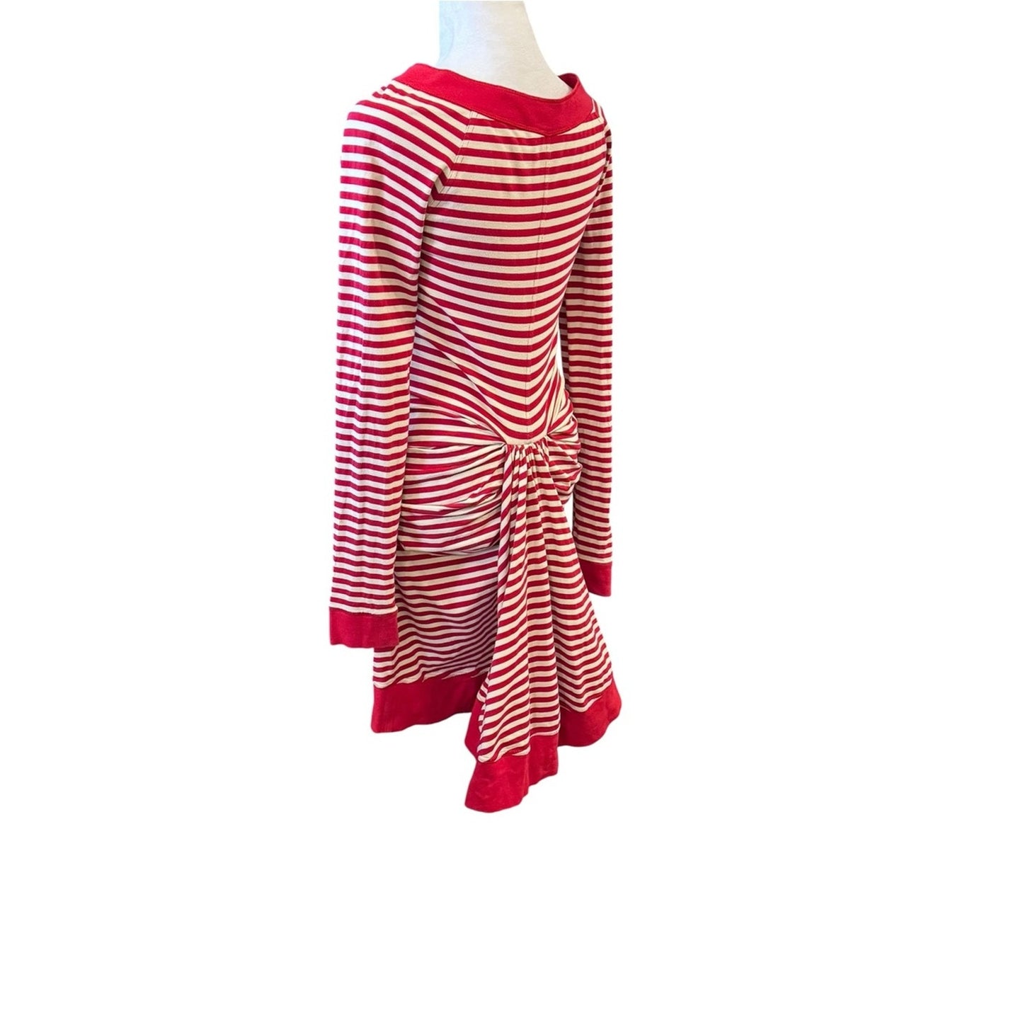 Betsey Johnson Archive Label  Striped Bustle Dress Size M