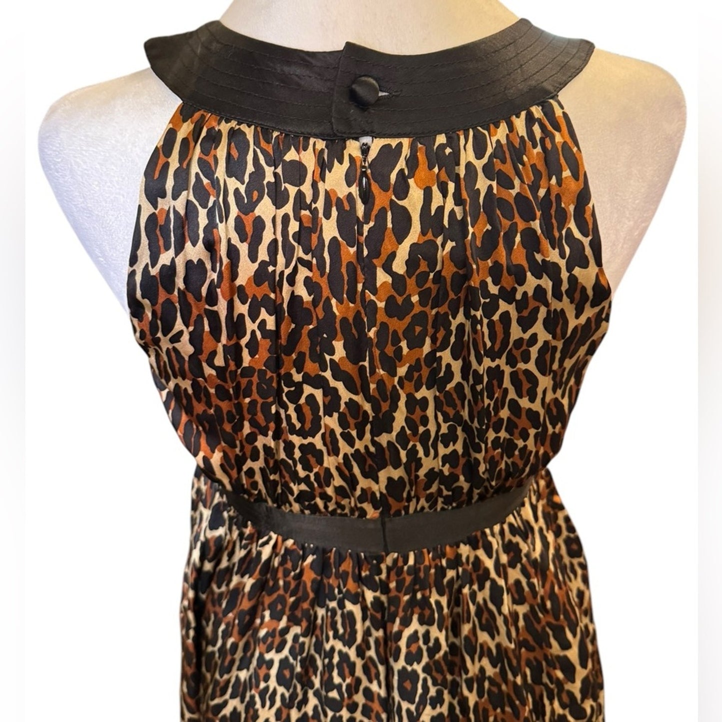 Betsey Johnson Y2K Era Silk leopard dress Size 4