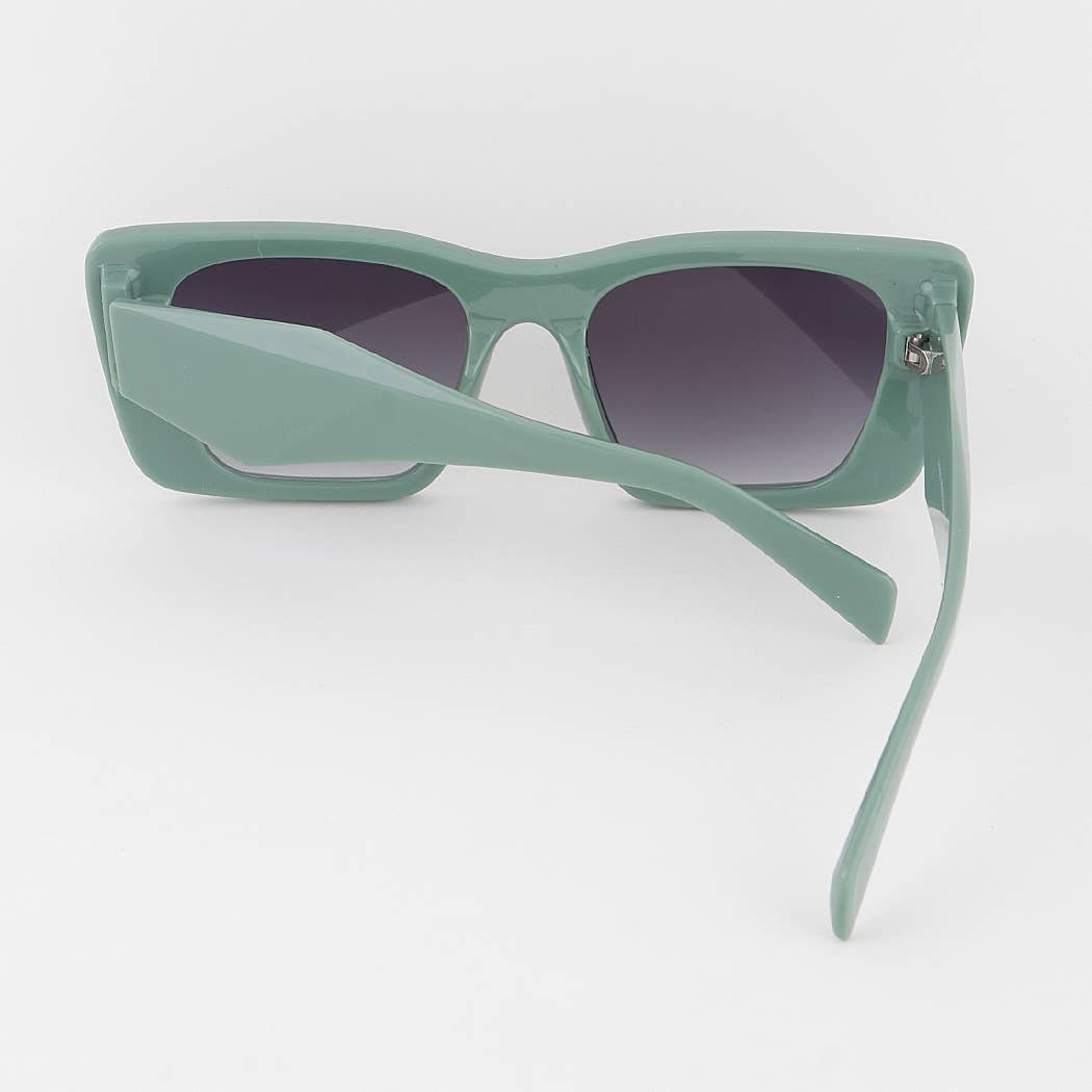 Geometric Square Sunglasses: Mix Color