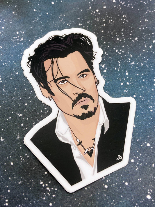 Vinyl Decal - Johnny Depp Portrait
