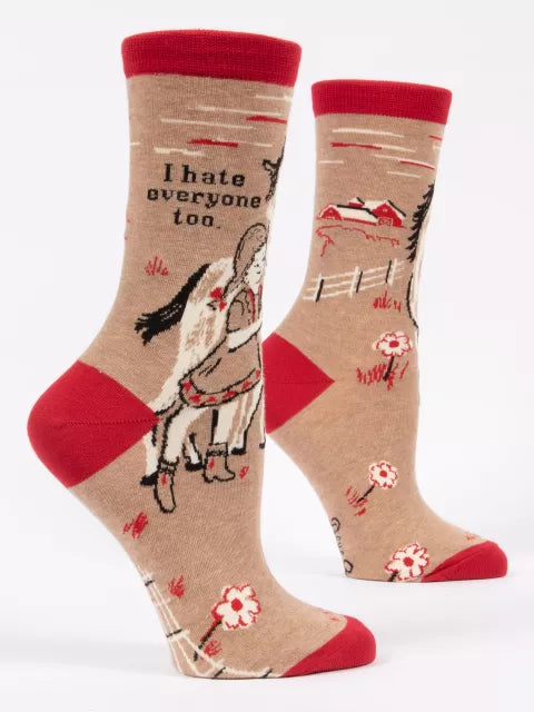 I HATE EVERYONE TOO CREW SOCKS