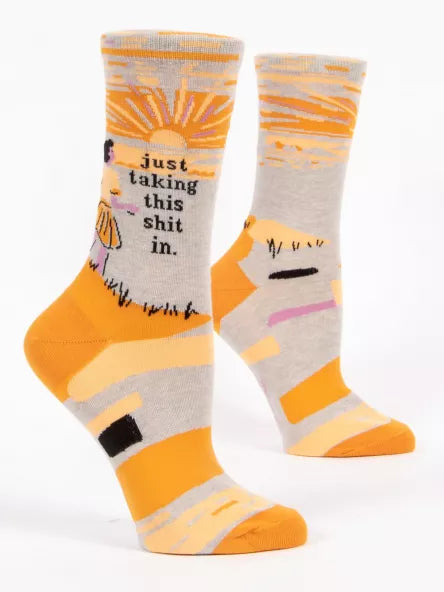 TAKING THIS SHIT IN CREW SOCKS