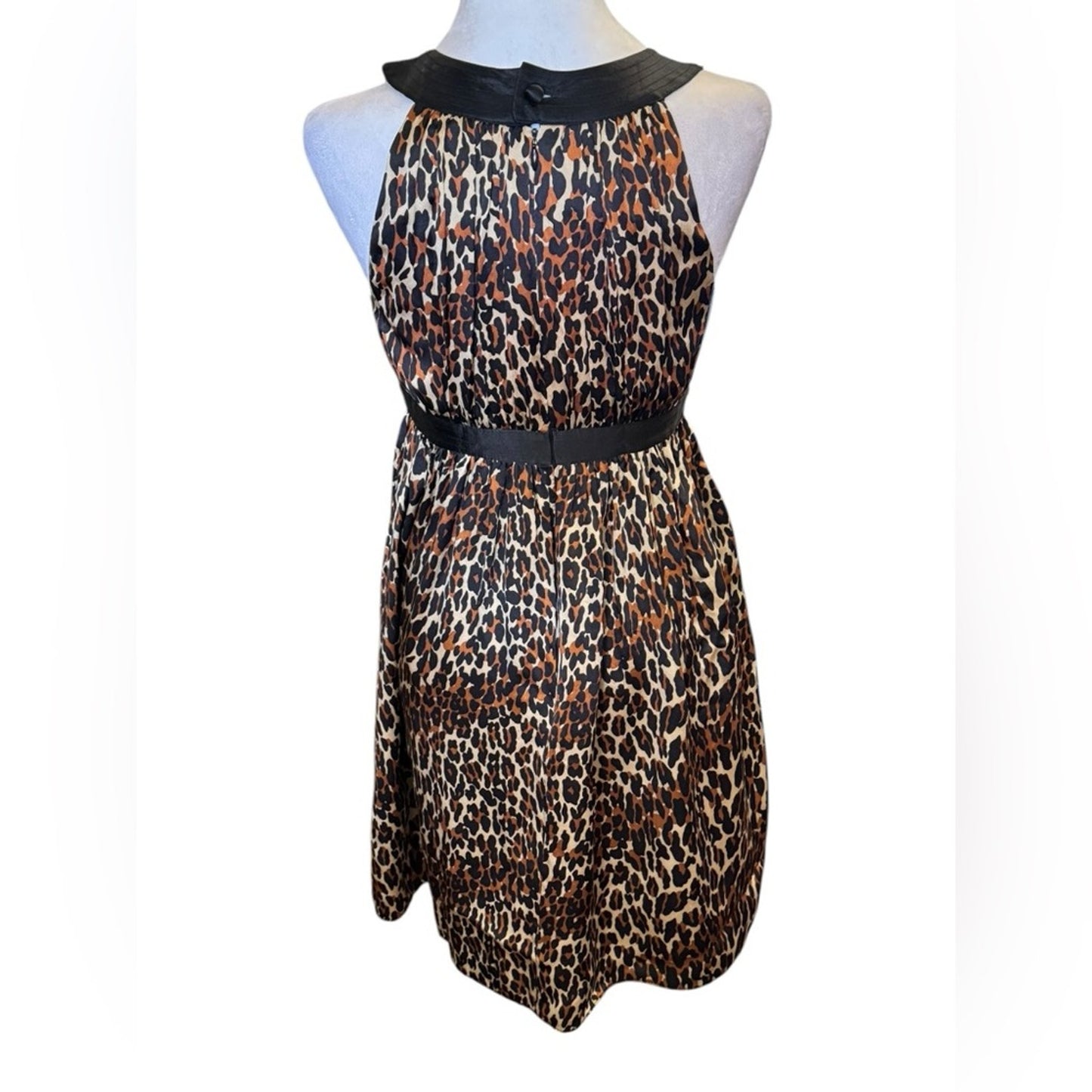 Betsey Johnson Y2K Era Silk leopard dress Size 4