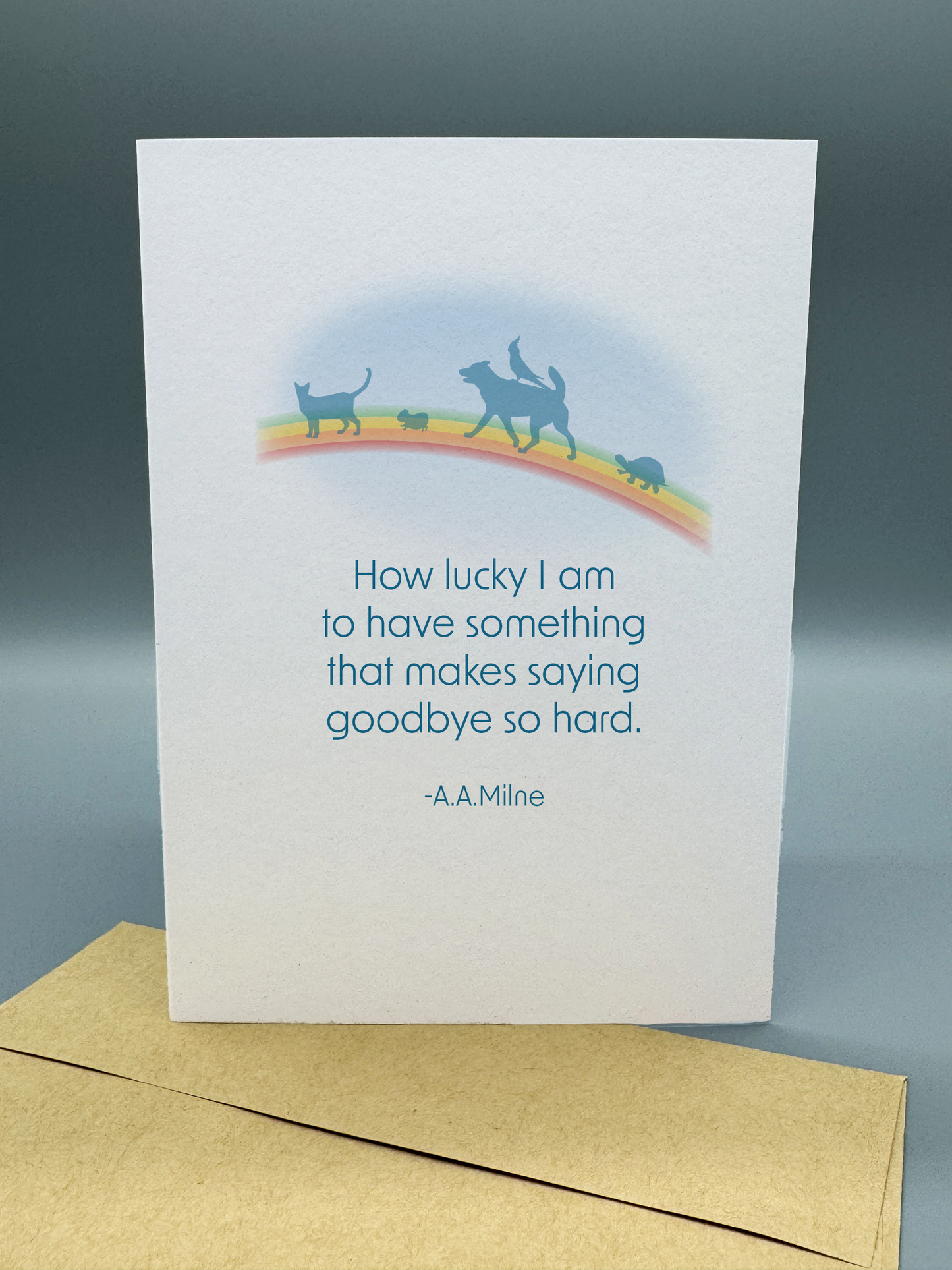 How Lucky I Am – Pet Sympathy Grief Card