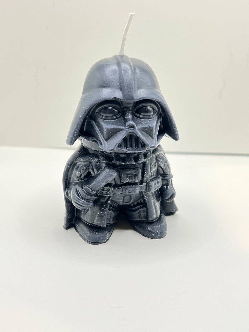 Darth Father Paraffin/Palm Novelty Candle: Black / Shea Butter Warm Vanilla