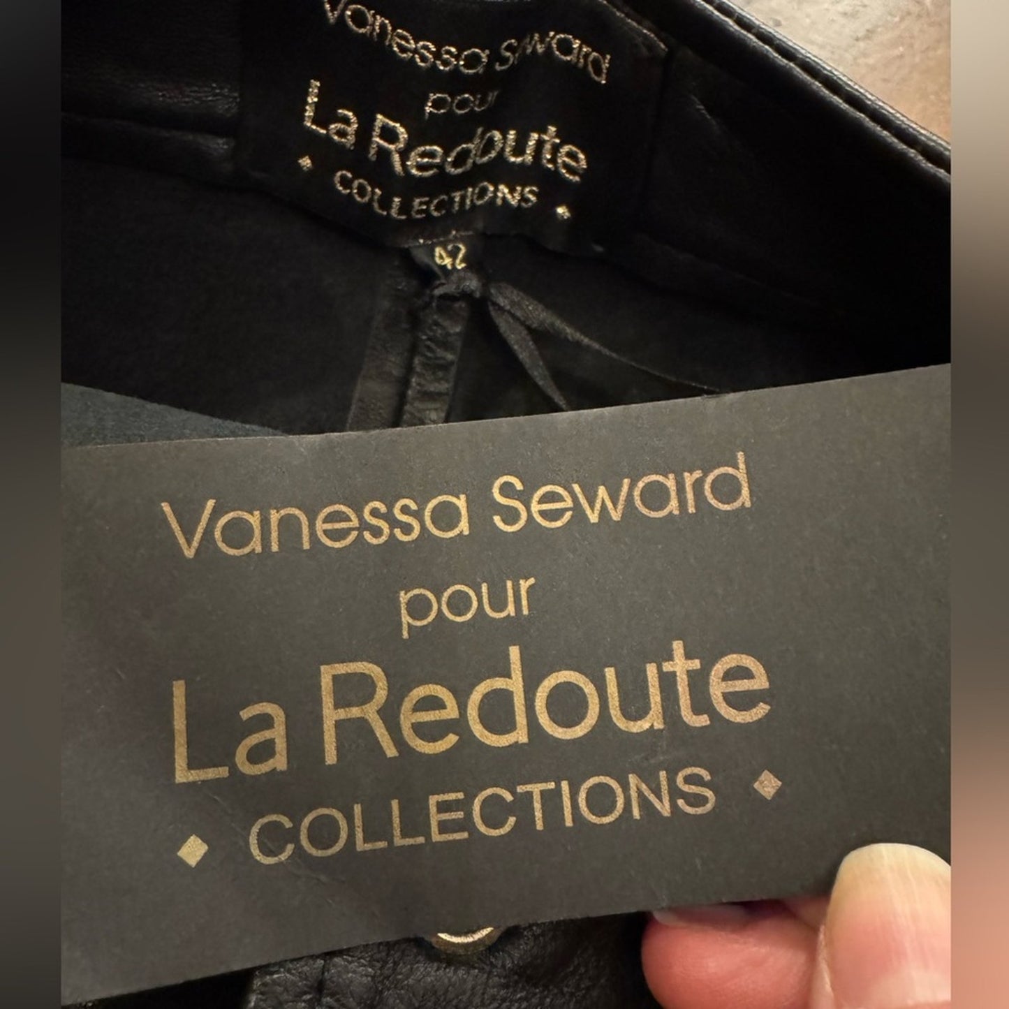 Vanessa Seward Pour La Redoute Leather Skirt