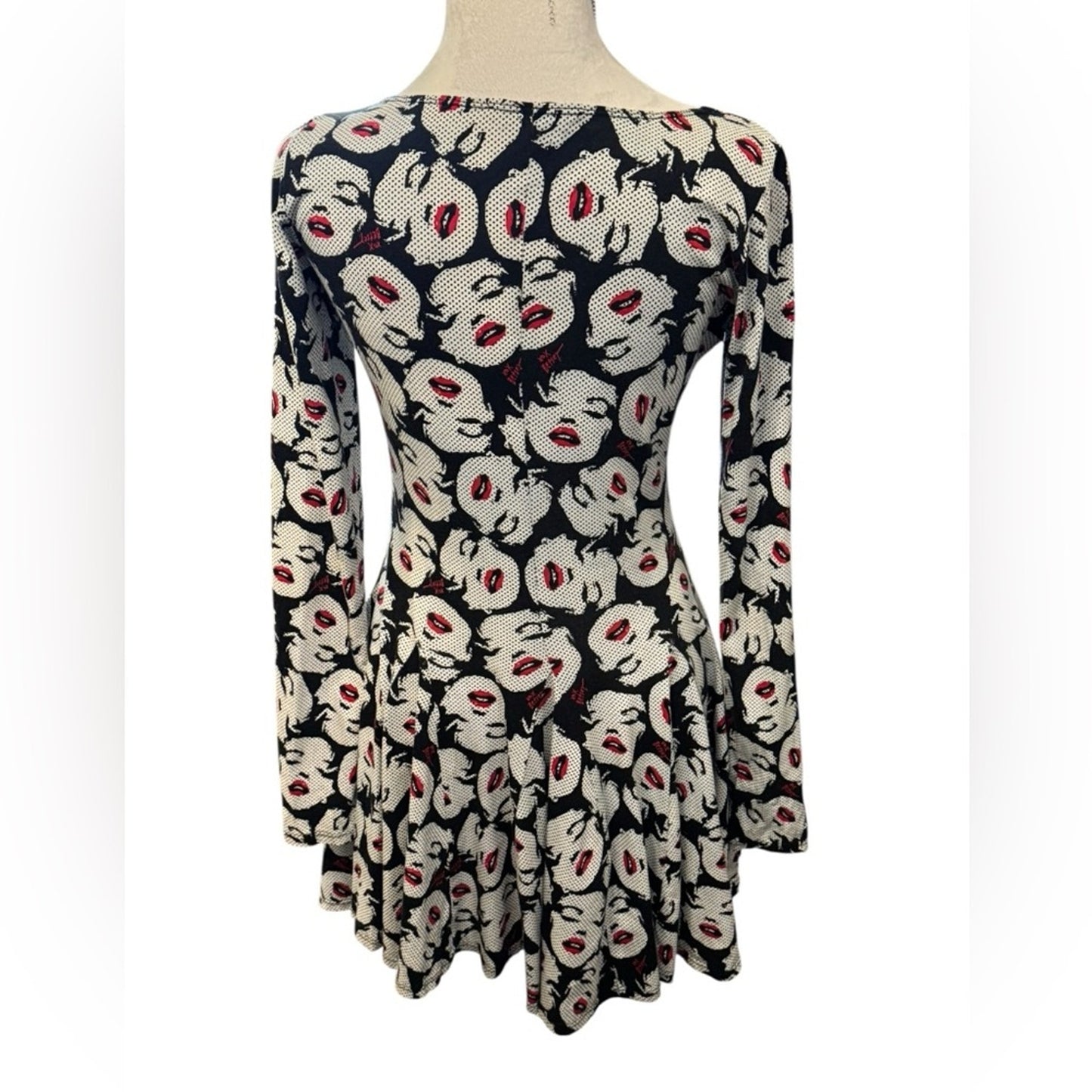 Betsey Johnson Y2Y era Marilyn Wink Skater Dress Size M
