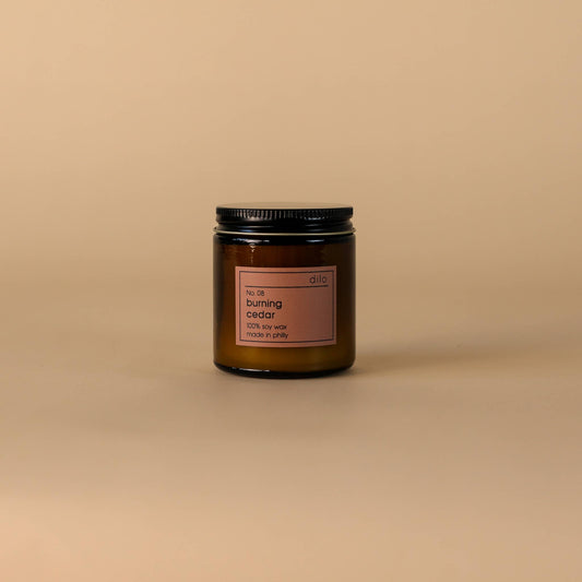No. 08 Burning Cedar Candle - 3 Sizes: 3.5oz