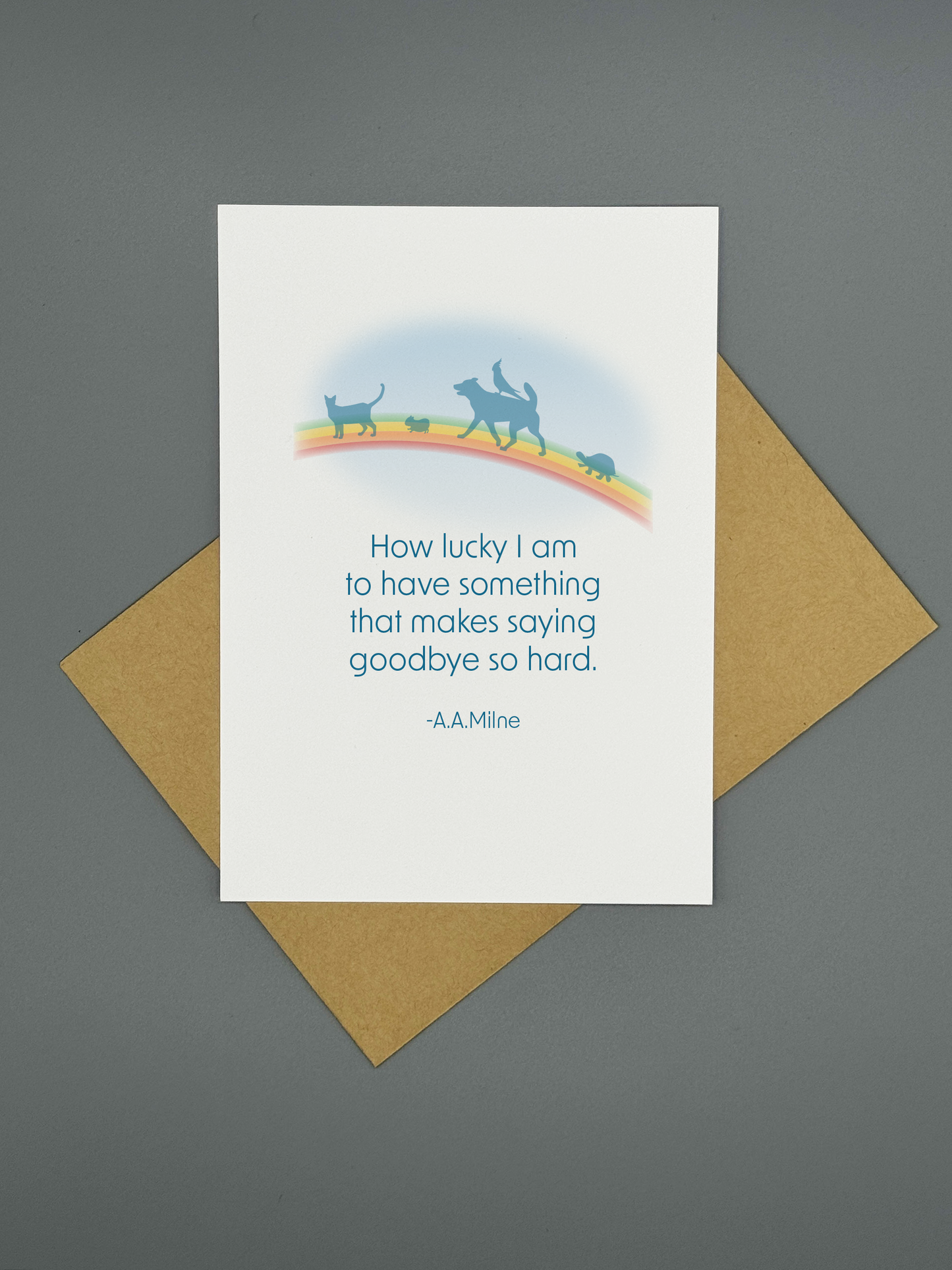 How Lucky I Am – Pet Sympathy Grief Card