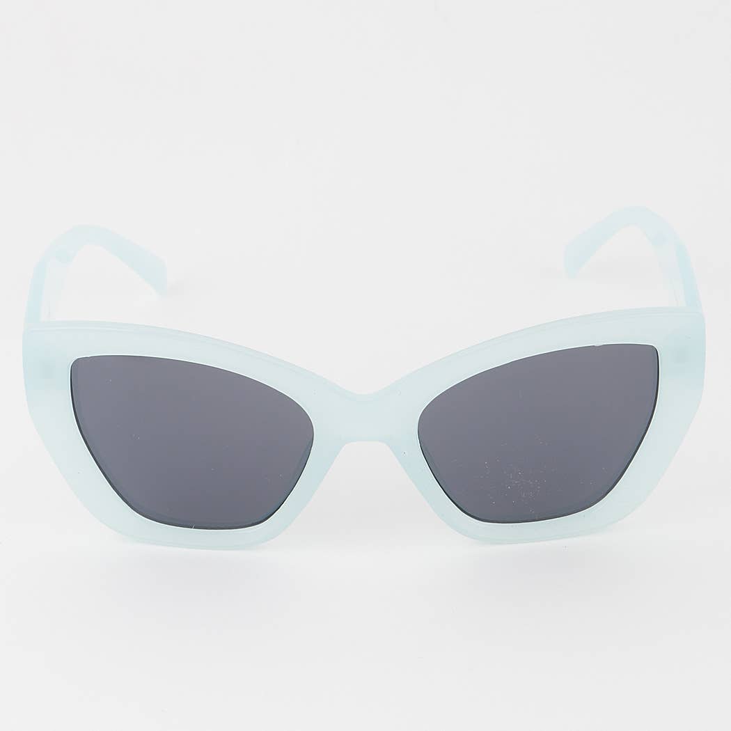 Bright Wide Cateye Sunglasses: MIX
