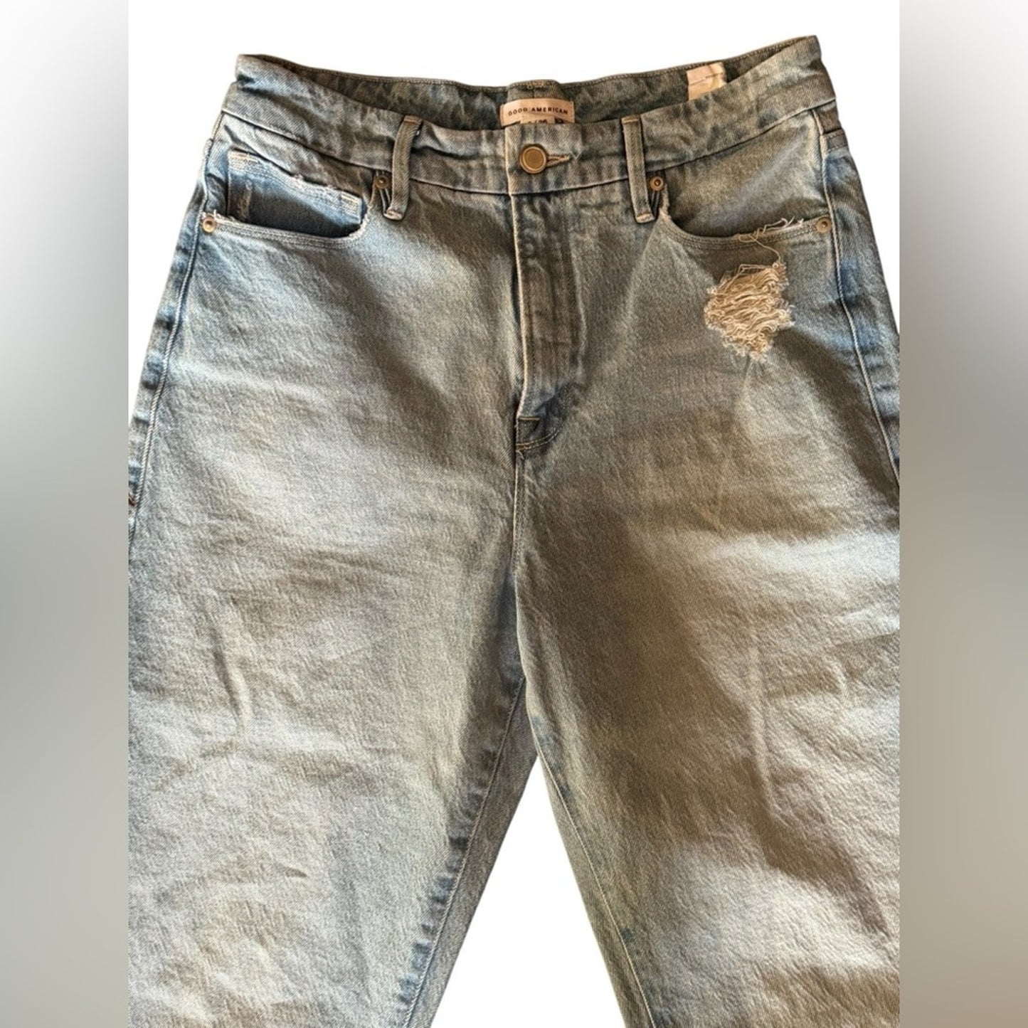 Good American Women’s high rise Mom style Jean size 2