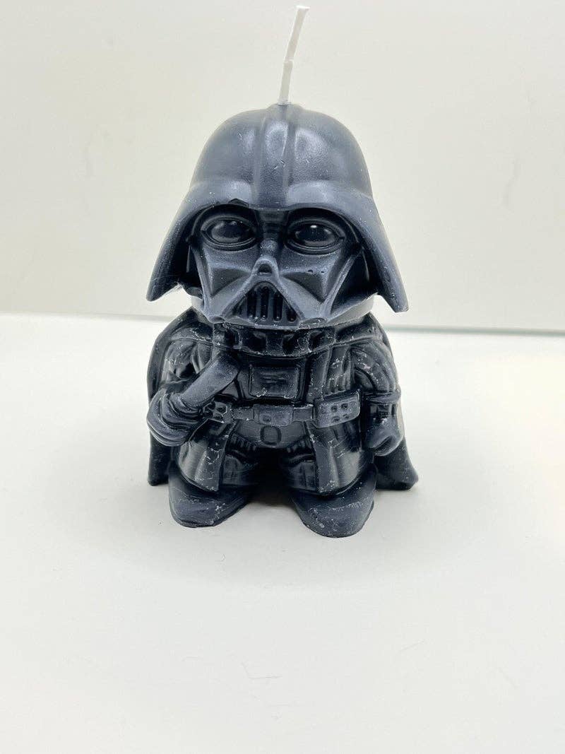 Darth Father Paraffin/Palm Novelty Candle: Black / Shea Butter Warm Vanilla