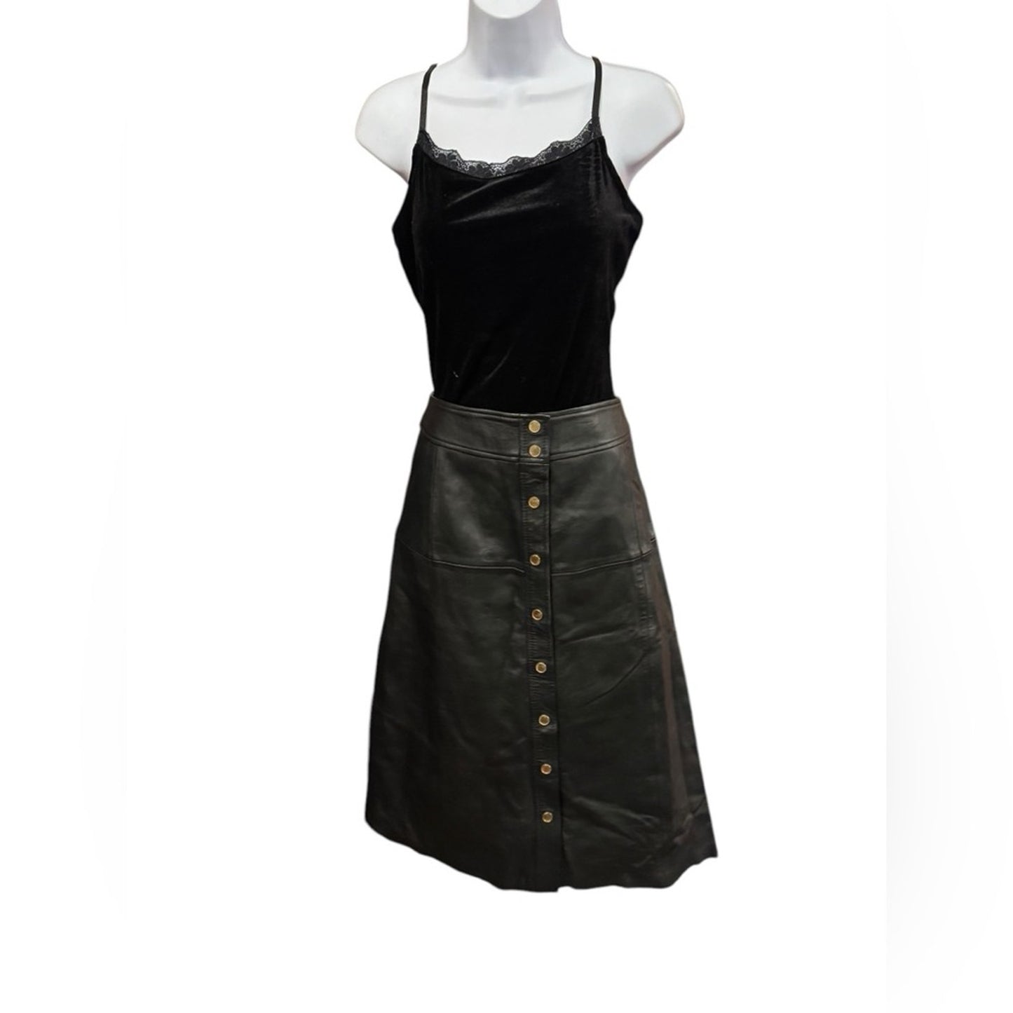Vanessa Seward Pour La Redoute Leather Skirt