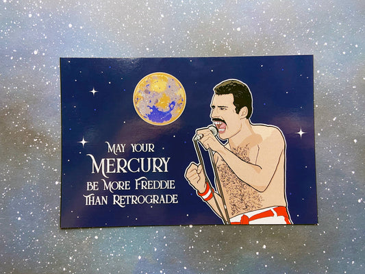 Postcard- Freddie Mercury Retrograde
