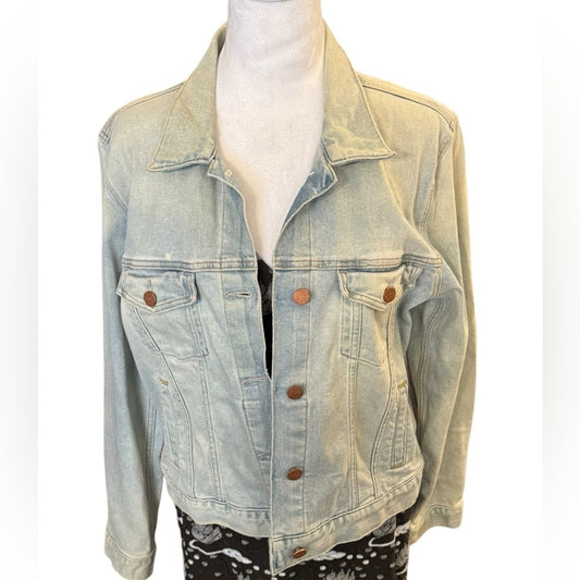 Sanctuary Light Denim Soft Jean Jacket Size L