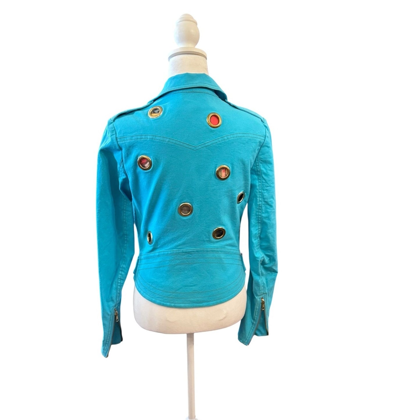 Betsey Johnson Y2K Era Sample MC Grommet Jacket Size 4