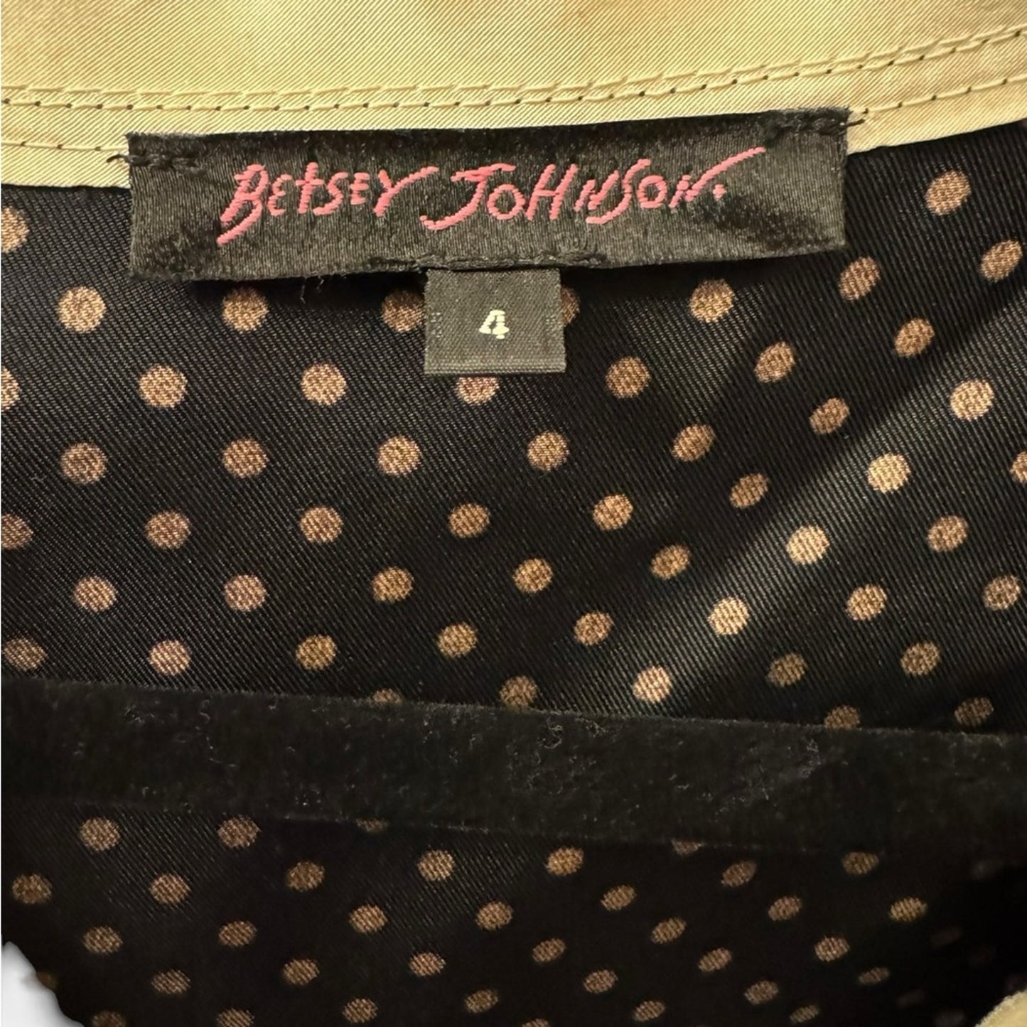 Betsey Johnson  Polka Dot Silk Dress