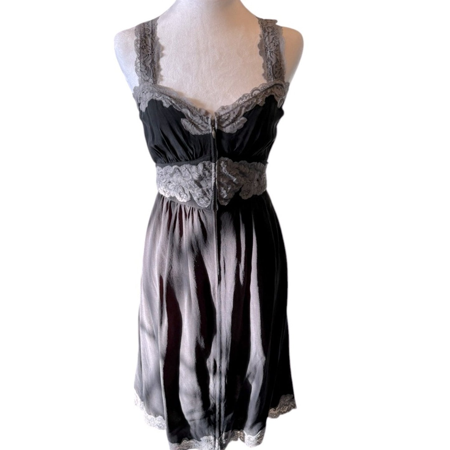 Betsey Johnson Silk Y2K 40s style dress Size 6