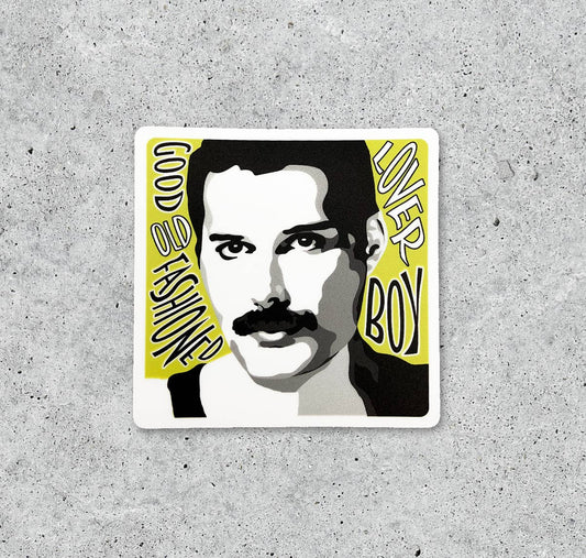 Freddie Mercury Good Old Fashioned Lover Boy vinyl sticker
