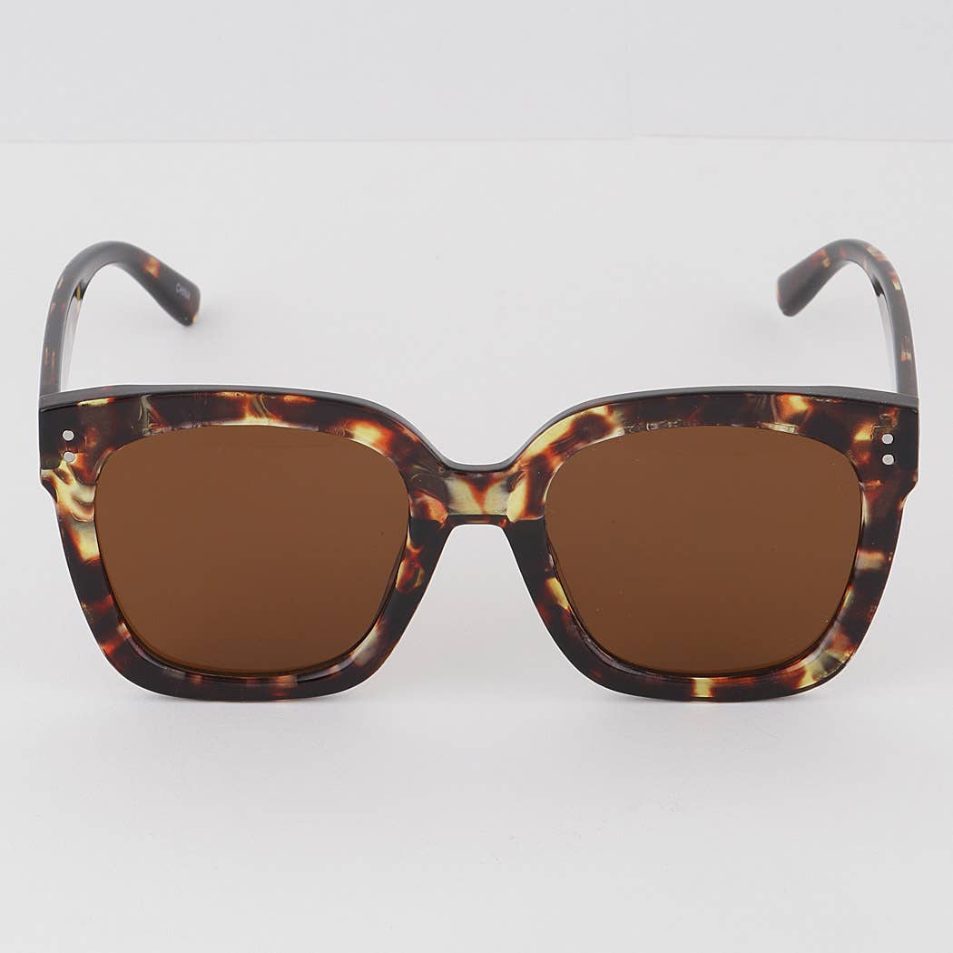 Oversized Square Sunglasses: Mix Color