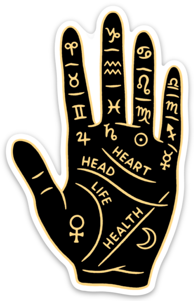 Palm Reading Die Cut Magnet