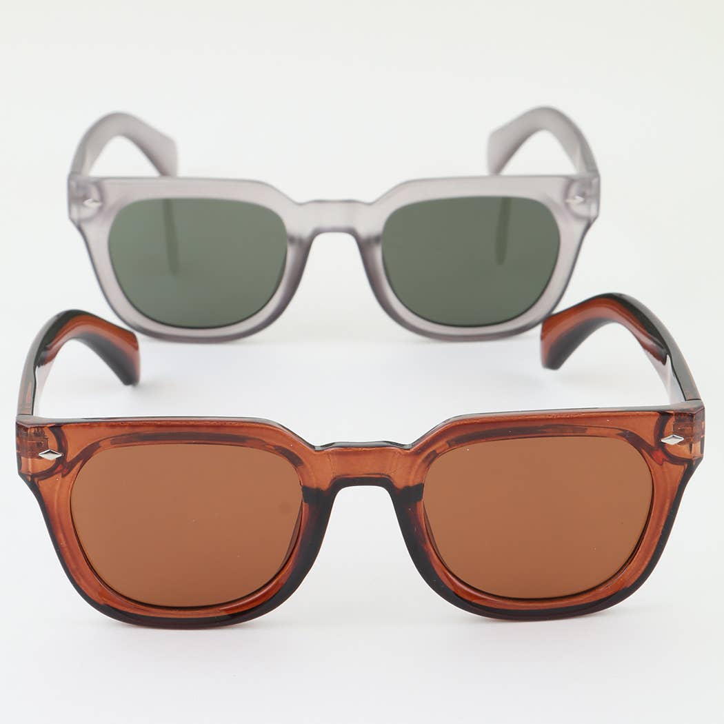 Triple Bolted Wayfarer Sunglasses: MIX