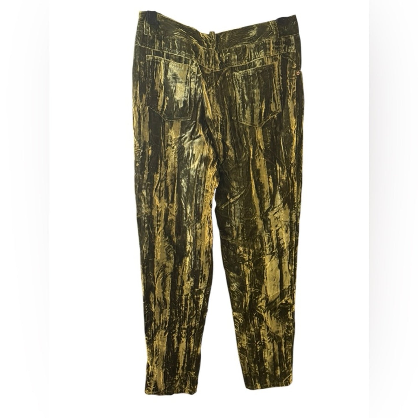 Moda International 90s Vintage Pants Crushed Velvet