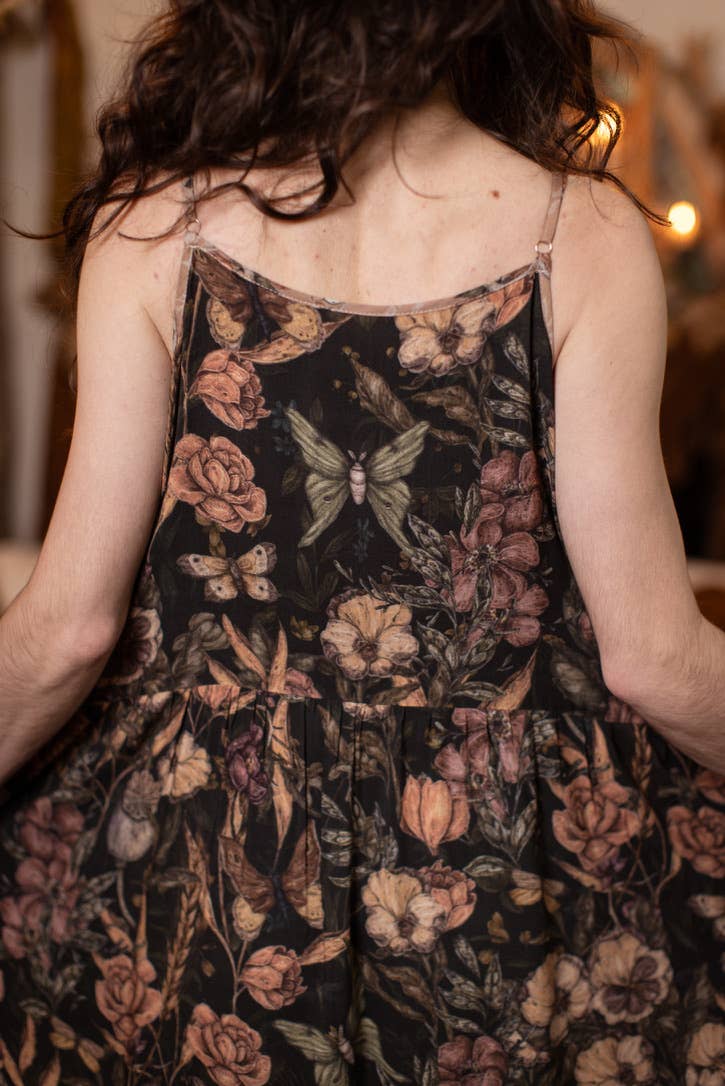 Momento Bohéme Long Maxi Slip Dress w/ Starling & Skull: S/M (fits approx. size 6-10)