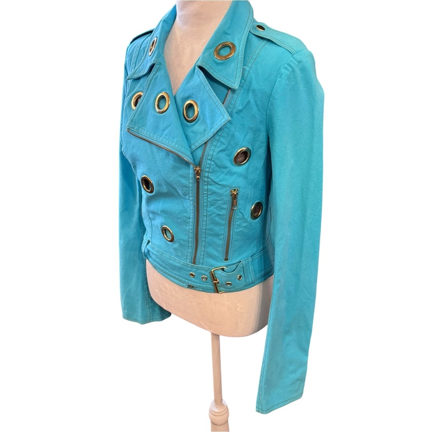Betsey Johnson Y2K Era Sample MC Grommet Jacket Size 4