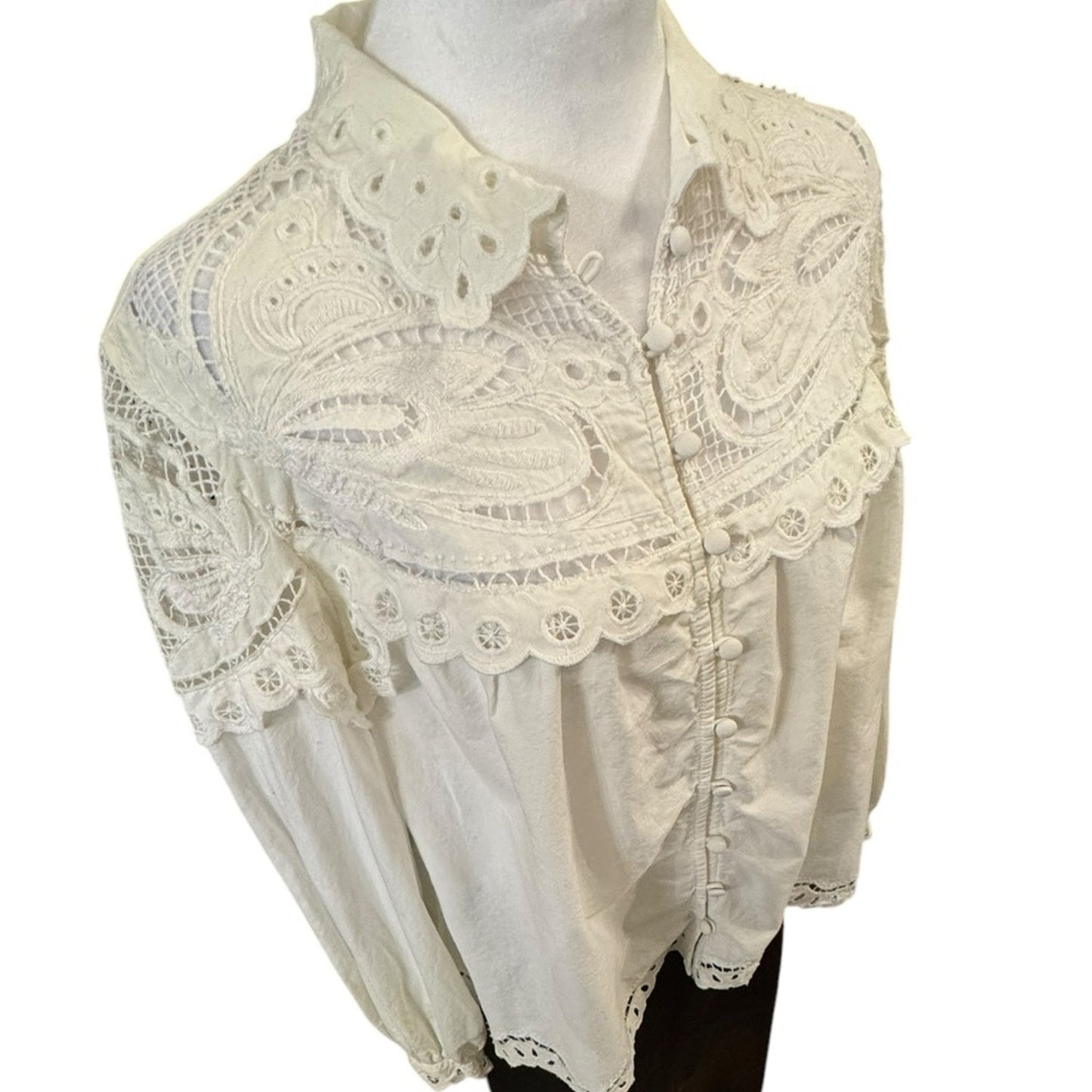 Anthropologie Bohemian Blouse Size L