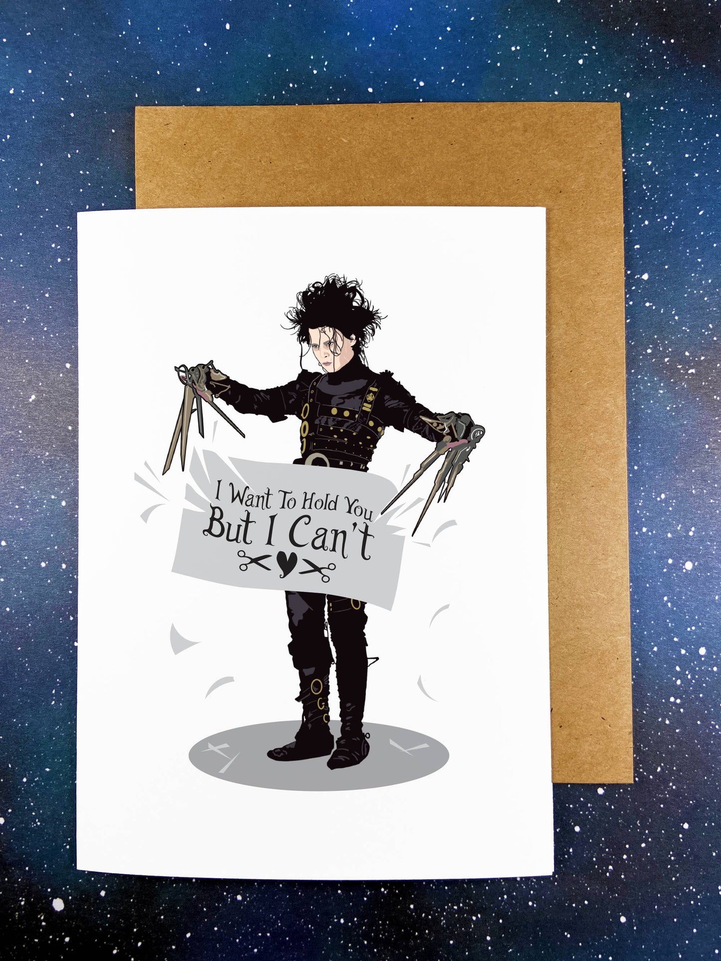 Edward Scissorhands - Missing You - Friendship Love Card