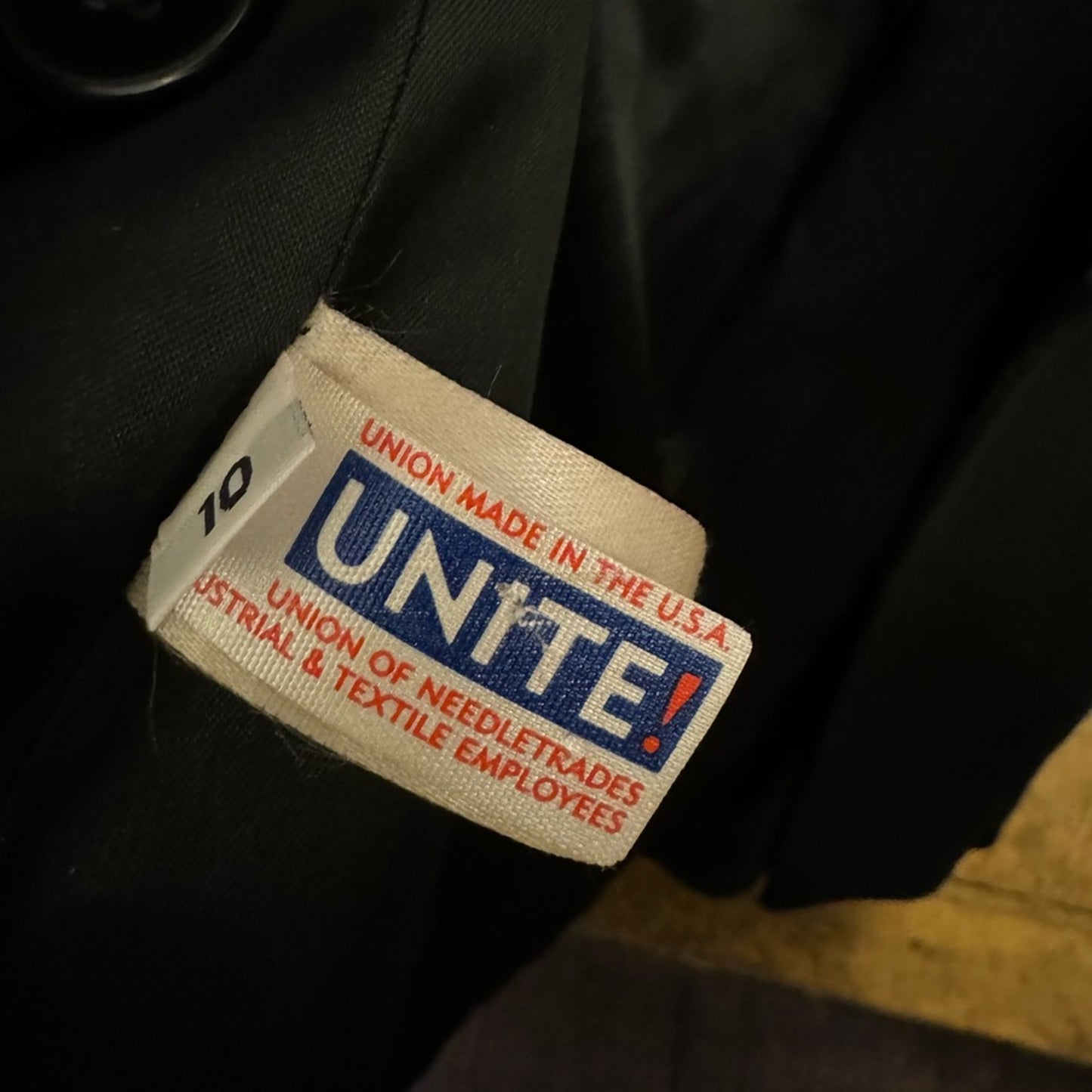 Perry Ellis Vintage Union Made Lambswool Coat