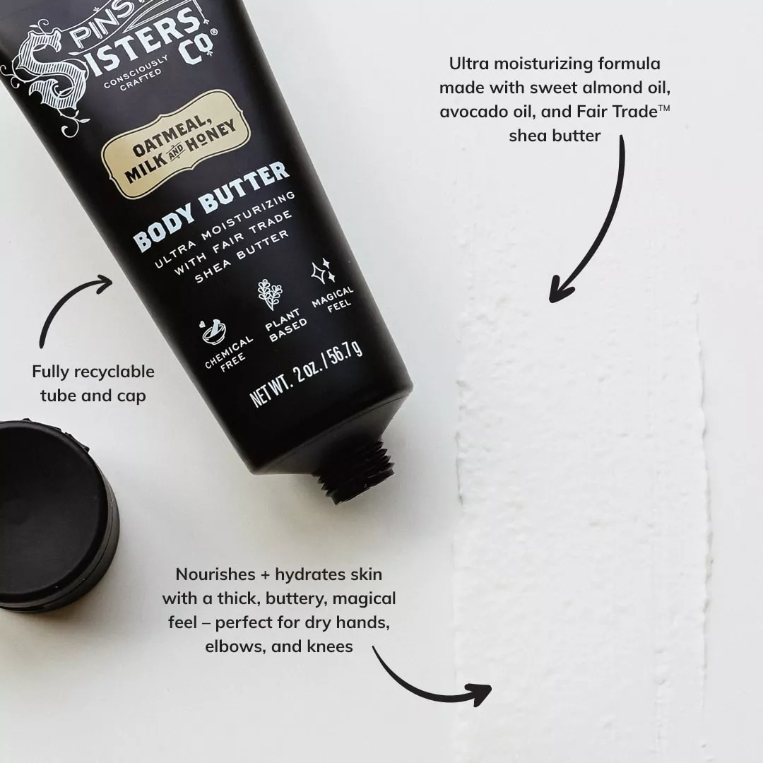 Fair Trade Shea Body Butter Lotion: Deeply Moisturizing: Moss + Magnesium