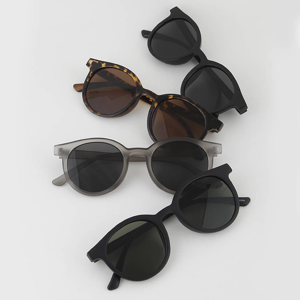 Matte Round Sunglasses: Mix Color