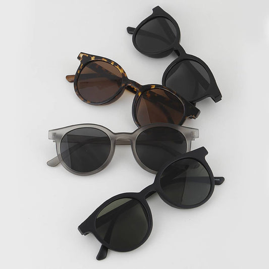 Matte Round Sunglasses: Mix Color