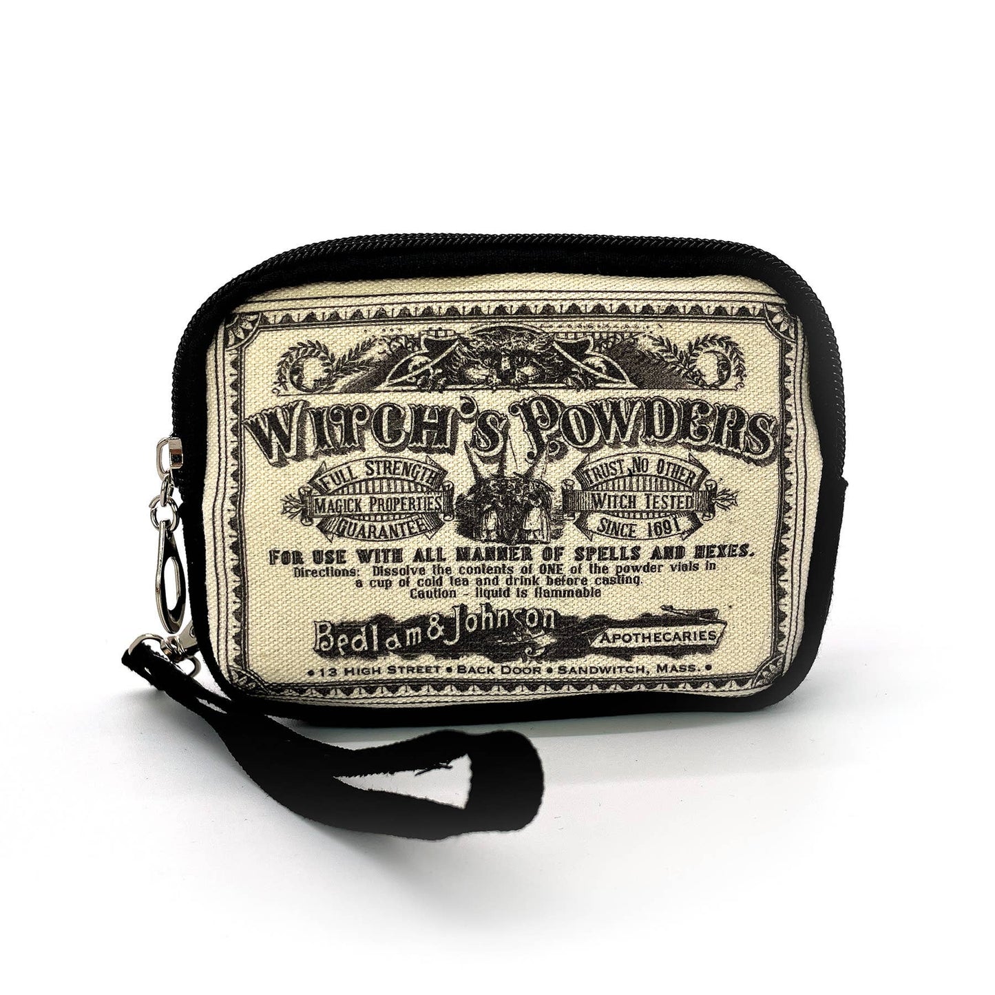 Witch's Powder Wristlet in Canvas