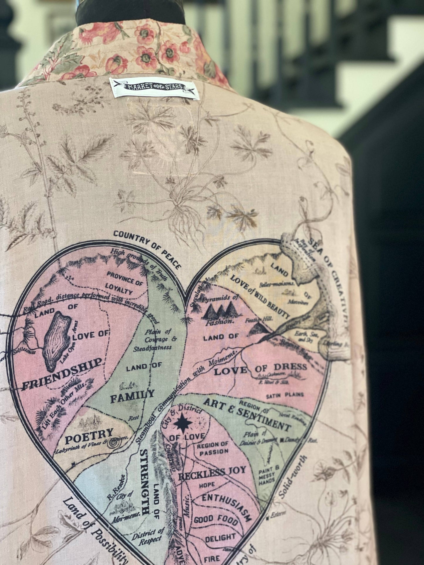 Map of My Heart Pixie Duster Cropped Kimono w/ Heart