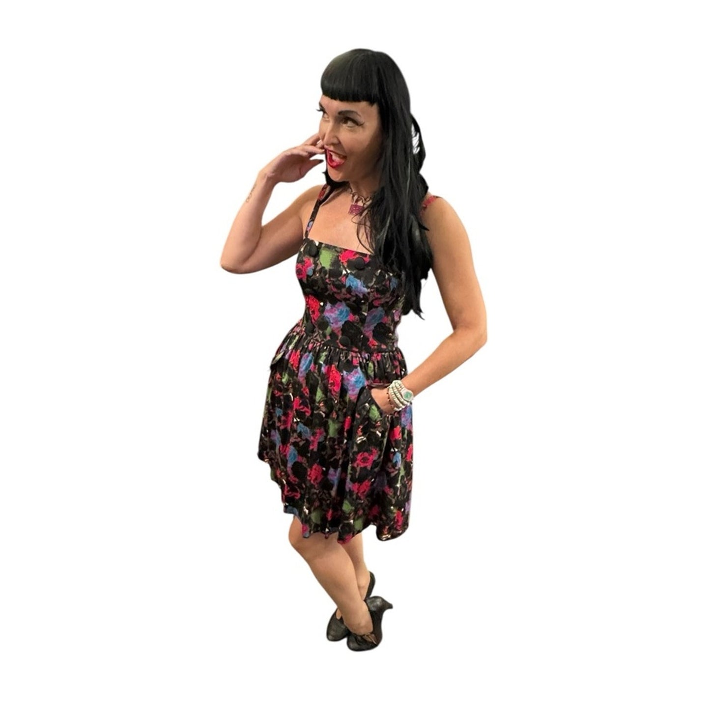 Betsey Johnson Water Color Dress Size 8