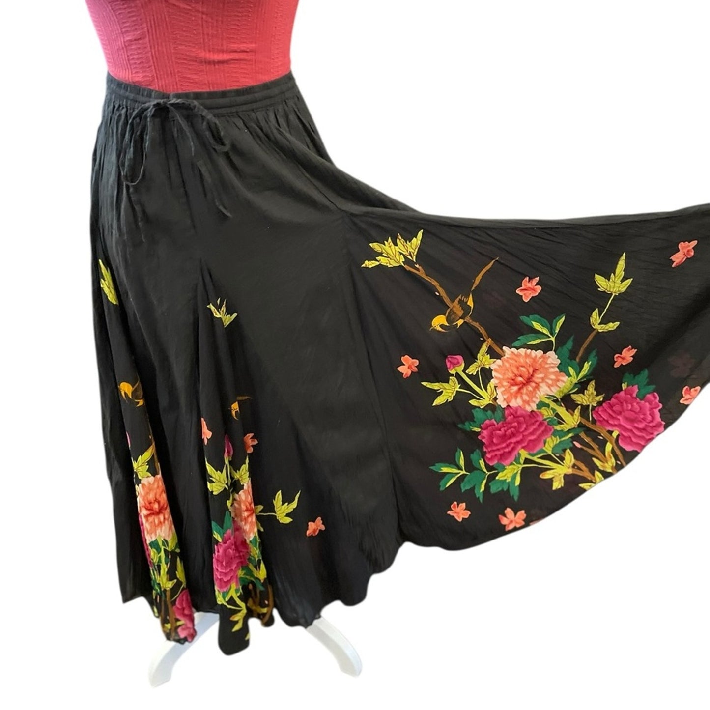 Soft Surroundings Floral Maxi Skirt Size Large