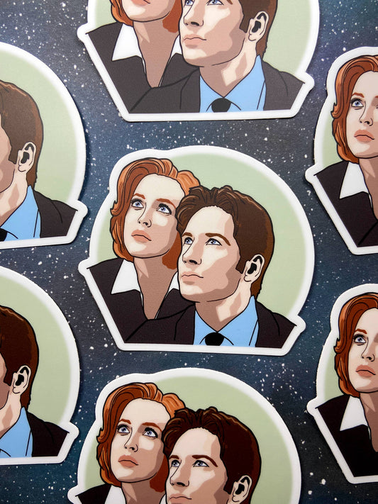 Vinyl Decal - X-Files - Scully and Mulder