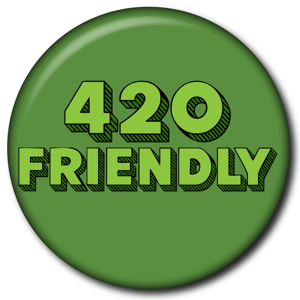 420 Friendly – Pin: Small Button